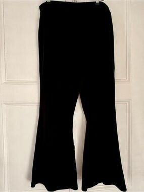 Aerie Black Corduroy High-Waisted Flare Pants - XXL Regular